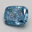 2.45 Ct. Fancy Vivid Blue Cushion Lab Grown Diamond