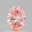 0.54 Ct. Fancy Vivid Pink Oval Lab Grown Diamond