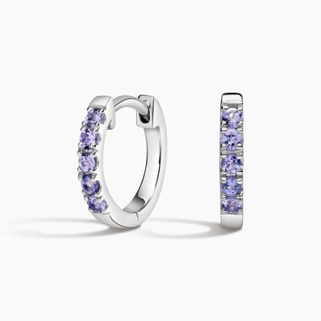 Soiree Tanzanite Huggie Earrings