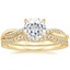 18KY Moissanite Petite Twisted Vine Contoured Diamond Bridal Set (1/3 ct. tw.), smalltop view