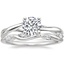 Platinum Grace Ring with Winding Willow Diamond Ring
