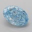 1.33 Ct. Fancy Vivid Blue Oval Lab Grown Diamond