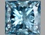 3.53 Ct. Fancy Vivid Blue Princess Lab Grown Diamond