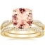 18KY Morganite Petite Luxe Twisted Vine Bridal Set (1/2 ct. tw.), smalltop view