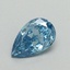 0.54 Ct. Fancy Vivid Malibu Blue Pear Lab Grown Diamond
