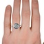 The Hanalei Ring, smallzoomed in top view on a hand