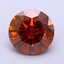 2.15 Ct. Fancy Vivid Brownish Orange Round Lab Grown Diamond