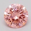 1.04 Ct. Fancy Vivid  Pink Round Lab Grown Diamond