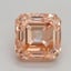 5.01 Ct. Fancy Intense Orangy Pink Asscher Lab Grown Diamond