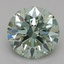 0.73 Ct. Fancy Vivid Green Round Lab Grown Diamond