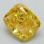 2.51 Ct. Fancy Vivid Yellow Cushion Lab Grown Diamond