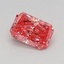 0.57 Ct. Fancy Vivid Pink Radiant Lab Grown Diamond