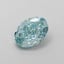 1.10 Ct. Fancy Intense Greenish Blue Oval Lab Grown Diamond