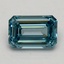1.04 Ct. Fancy Vivid Blue Emerald Lab Grown Diamond
