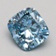 1.51 Ct. Fancy Vivid Blue Cushion Lab Grown Diamond