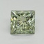 1.57 Ct. Fancy Intense Green Princess Lab Grown Diamond