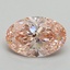2.09 Ct. Fancy Vivid Pink Oval Lab Grown Diamond