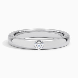 Apex Diamond Ring in 18K White Gold