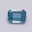 1.08 Ct. Fancy Intense Blue Emerald Lab Grown Diamond