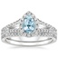 18KW Aquamarine Fortuna Diamond Bridal Set (2/3 ct. tw.), smalltop view