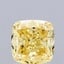 1.62 Ct. Fancy Intense  Yellow Cushion Lab Grown Diamond