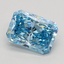 1.00 Ct. Fancy Vivid Blue Radiant Lab Grown Diamond