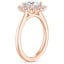 14K Rose Gold Sunburst Halo Diamond Ring (1/4 ct. tw.), smallside view