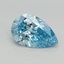 0.76 Ct. Fancy Vivid Blue Pear Lab Grown Diamond
