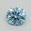 0.78 Ct. Fancy Vivid Blue Round Lab Grown Diamond