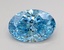 3.36 Ct. Fancy Vivid Blue Oval Lab Grown Diamond