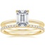 18K Yellow Gold Freya Ring with Luxe Ballad Diamond Ring (1/4 ct. tw.)