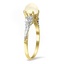 The Vanni Ring, smalltop view on a hand
