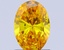 0.99 Ct. Fancy Vivid Yellow Oval Lab Grown Diamond