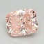 2.10 Ct. Fancy Vivid Pink Cushion Lab Grown Diamond