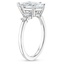 18K White Gold Miroir Diamond Ring, smallside view