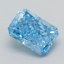0.56 Ct. Fancy Vivid  Blue Radiant Lab Grown Diamond