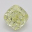 0.83 Ct. Fancy Light Yellow Cushion Diamond