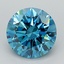 1.52 Ct. Fancy Vivid Blue Round Lab Grown Diamond