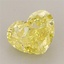 2.06 Ct. Fancy Vivid Yellow Heart Lab Grown Diamond