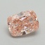 1.11 Ct. Fancy Vivid Pink Cushion Lab Grown Diamond