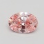 1.04 Ct. Fancy Intense Pink Oval Lab Grown Diamond