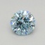 0.39 Ct. Fancy Vivid Blue Round Lab Grown Diamond