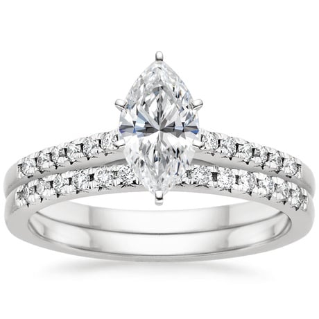 18K White Gold Sonora Diamond Bridal Set (1/4 ct. tw.)