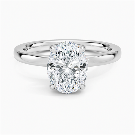 Platinum Audrey Perfect Fit Hidden Halo 2mm Diamond Ring