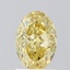 1.51 Ct. Fancy Intense Yellow Oval Lab Grown Diamond