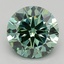 1.00 Ct. Fancy Vivid Green Round Lab Grown Diamond