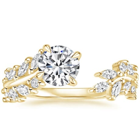 18K Yellow Gold Sweeping Ivy Diamond Bridal Set (1 ct. tw.)