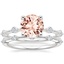 PT Morganite Aimee Diamond Bridal Set, smalltop view