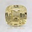 6.8x6.7mm Unheated Yellow Cushion Sapphire