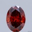 1.52 Ct. Fancy Deep  Orange Oval Lab Grown Diamond